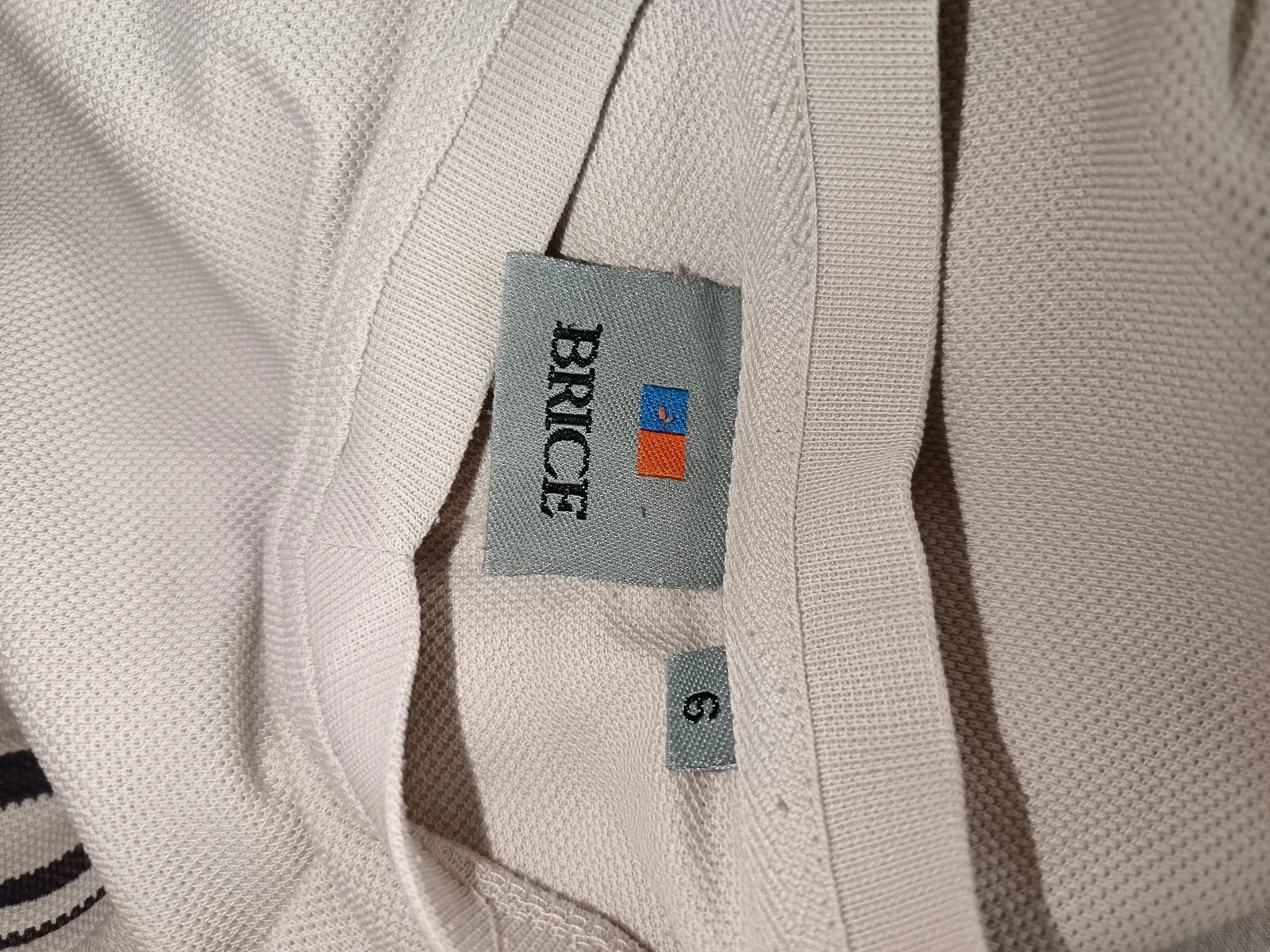 Camiseta Brice bege tamanho 6 XL com faixas horizontais – photo 5